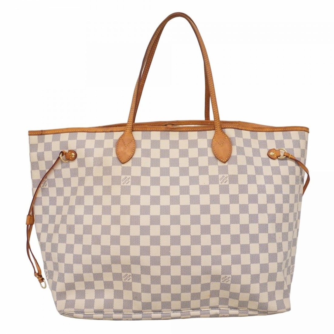 Louis Vuitton Damier Azur Neverfull GM Tote Bag N51108 White Women's (1 of 17)