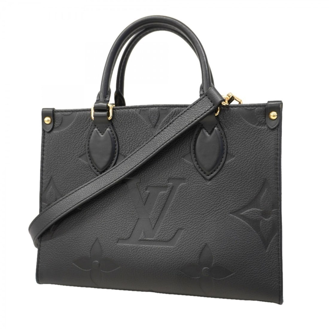 Louis Vuitton Monogram Empreinte On-the-Go PM Handbag M45653 Noir 2-Way Bag for Women (1 of 20)