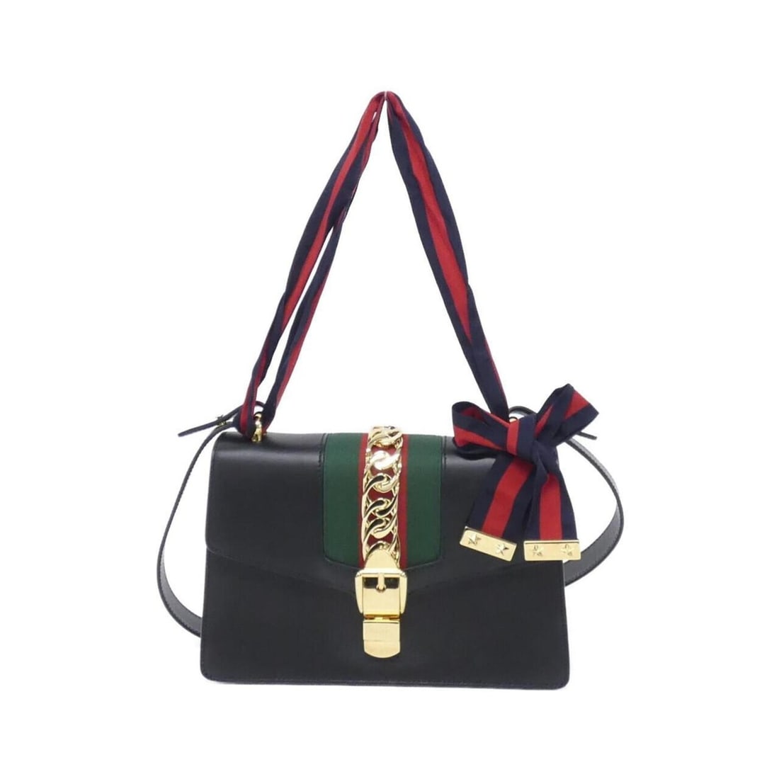 Gucci SYLVIE 421882 CVLEG shoulder bag: --- Catalog ---Category: SizeSize (HxWxD): 17cm x 26cm x 8cm / 6.69'' x 10.23'' x 3.14''Category: DesignType: Shoulder bagColor: BlackGender: WomenMaterial: Leather Category: GeneralMPN: 421882 CVLEGB
