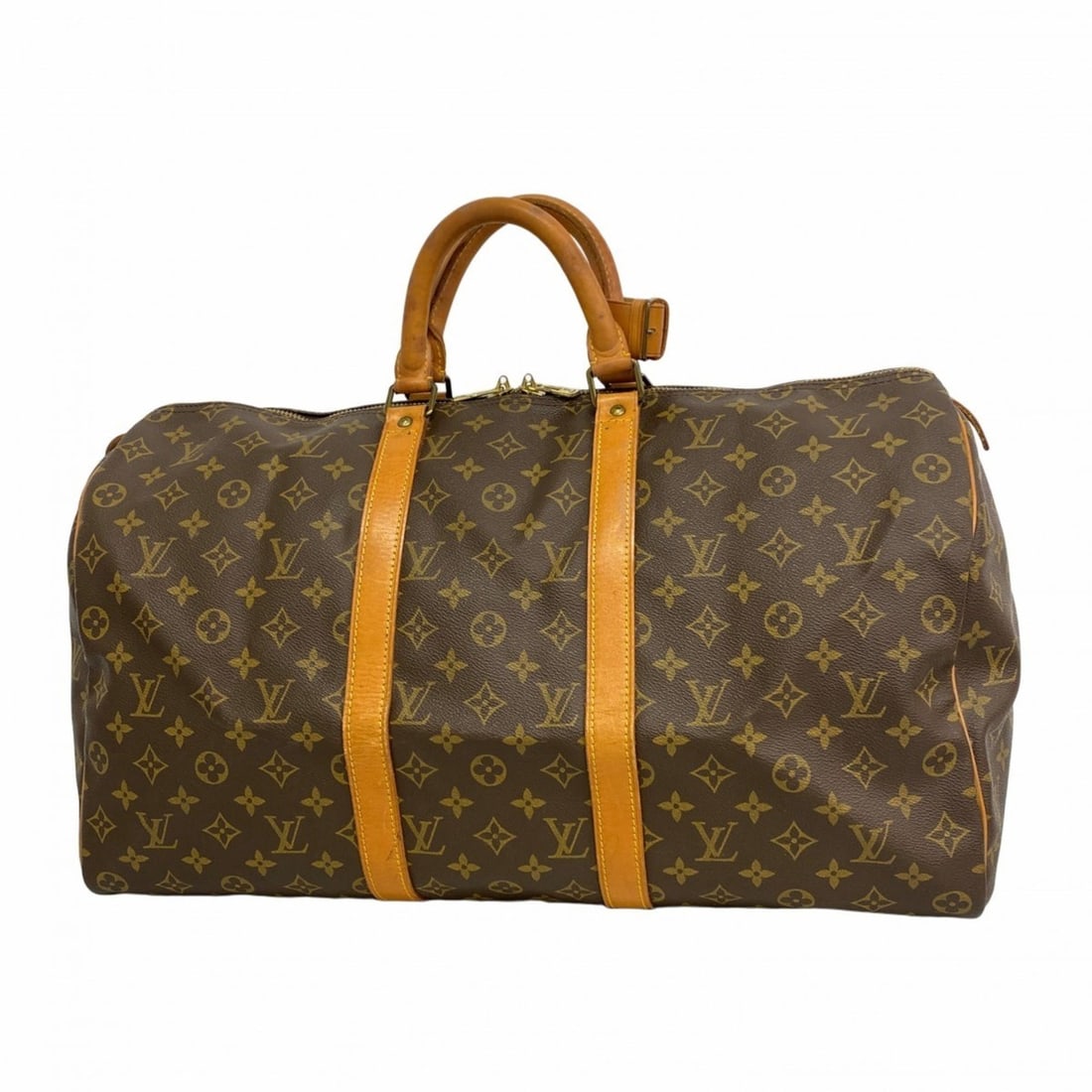 Louis Vuitton Monogram Keepall 50 Boston Bag M41426 Brown Men's and Women's (1 of 15)