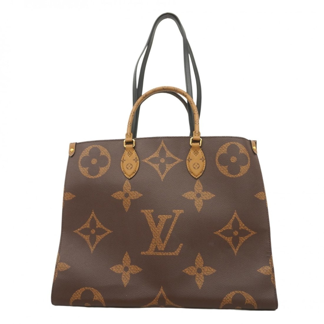 Louis Vuitton Monogram Giant Reverse On-the-Go Tote Bag M45320 Brown 2-Way for Women: --- Catalog ---Category: SizeSize (HxWxD): 32cm x 41cm x 17cm / 12.59'' x 16.14'' x 6.69''Category: DesignType: Tote bagColor: BrownGender: WomenCategory: GeneralMPN: M45320Brand: Louis Vuitton--- Ite