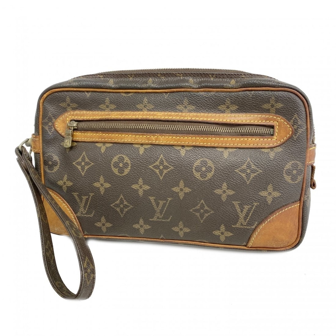 Louis Vuitton Monogram Marly Dragonne GM Clutch Bag M51825 Brown Men's (1 of 14)