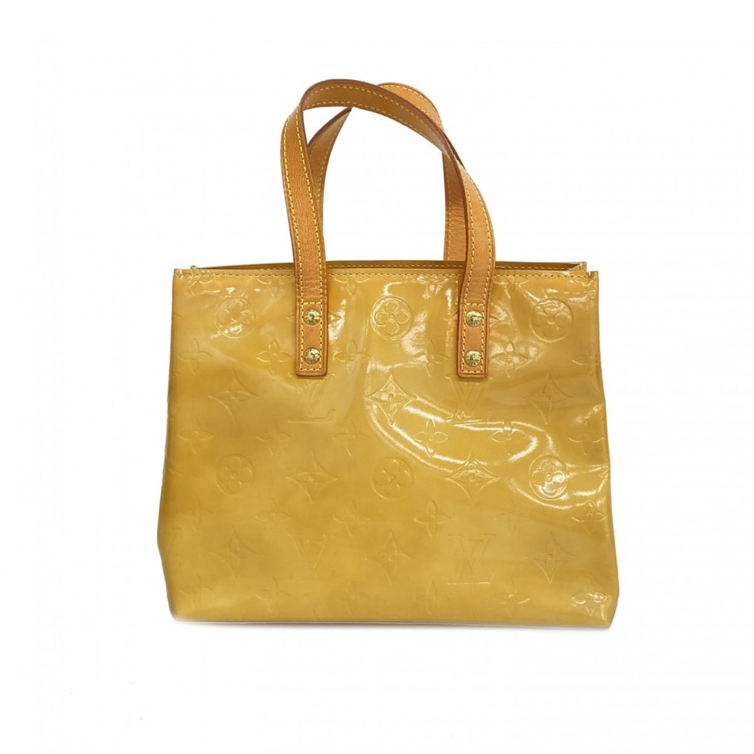 Louis Vuitton Vernis Reed PM Handbag M91144 Beige Women's (1 of 11)