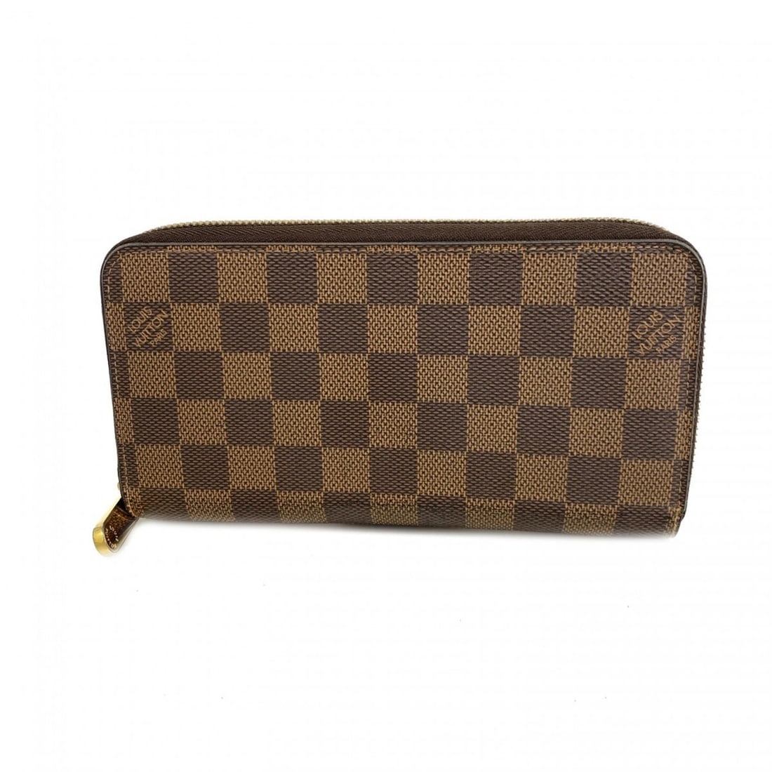 Louis Vuitton Damier Zippy Wallet N60046 Ebene Rose Ballerine Women's Long (1 of 12)