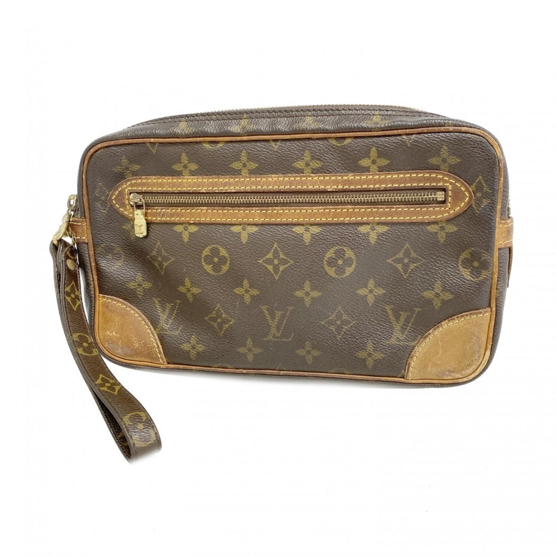 Louis Vuitton Monogram Marly Dragonne GM Clutch Bag M51825 Brown Men's (1 of 13)