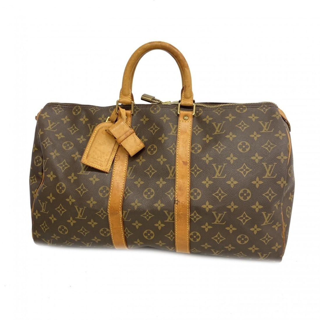Louis Vuitton Monogram Keepall 45 Boston Bag M41428 Brown Men's and Women's (1 of 16)