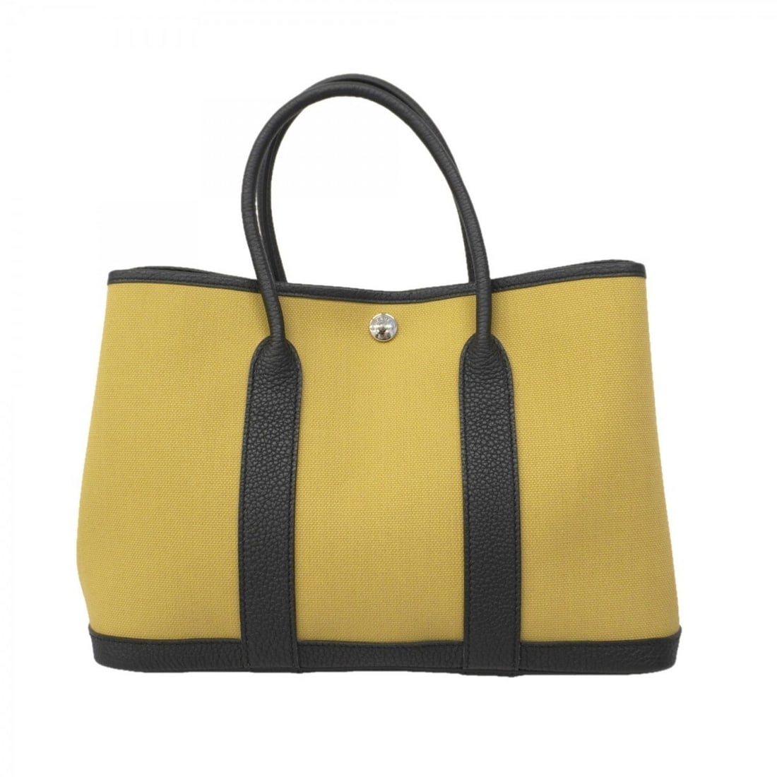Hermes Hermès Garden TPM Toile Militaire Tote Bag, Beige, Black, Double Stamped, Women's: --- Catalog ---Category: SizeSize (HxWxD): 21cm x 30cm x 13.5cm / 8.26'' x 11.81'' x 5.31''Category: DesignType: Tote bagColor: Beige, BlackGender: WomenHardware Color: SilverCategory: GeneralBrand: H
