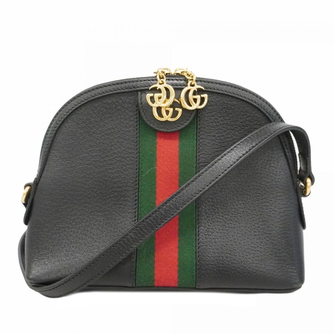 Gucci Ophidia Shoulder Bag 499621 Leather Black Women's: --- Catalog ---Category: SizeSize (HxWxD): 18cm x 24cm x 8cm / 7.08'' x 9.44'' x 3.14''Category: DesignType: Shoulder bagColor: BlackGender: WomenMaterial: Leather Hardware Color: GoldCategory: Genera