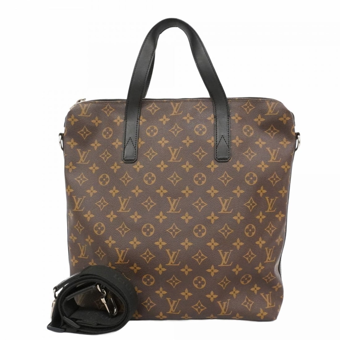 Louis Vuitton Monogram Macassar Kitan Handbag M40388 Brown/Black 2-Way Bag for Men (1 of 19)