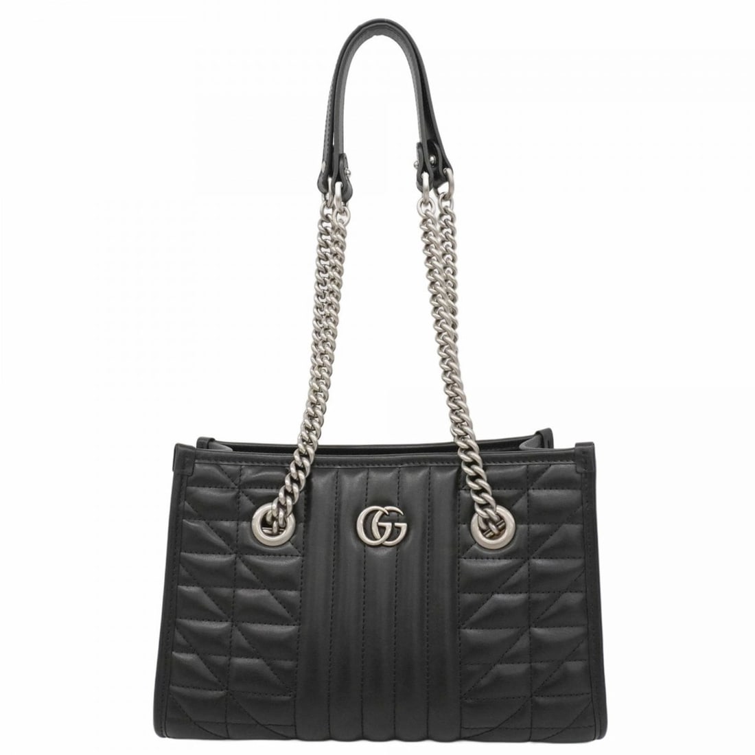 Gucci GG Marmont Shoulder Bag 681483 Leather Black Women's: --- Catalog ---Category: SizeSize (HxWxD): 17.5cm x 26cm x 11cm / 6.88'' x 10.23'' x 4.33''Category: DesignType: Shoulder bagColor: BlackGender: WomenMaterial: Leather Hardware Color: SilverCategory: