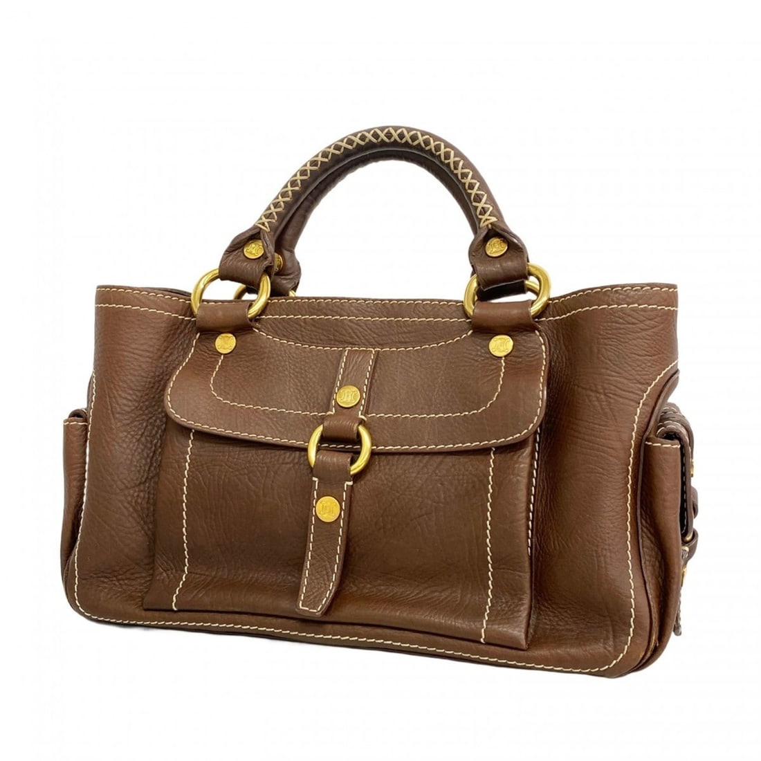 Celine Boogie Bag Leather Brown Women's Handbag (1 of 13)
