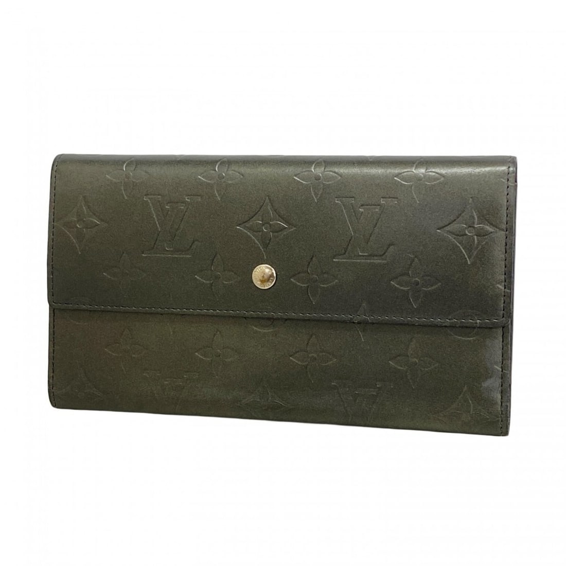Louis Vuitton Monogram Matte Tri-fold Long Wallet Porte Tresor International M65102 Noir: --- Catalog ---Category: SizeSize (HxWxD): 11.5cm x 19cm x 2cm / 4.52'' x 7.48'' x 0.78''Category: DesignType: Long wallet (tri-fold)Color: NoirGender: Men,WomenCategory: GeneralMPN: M65102Brand: Loui