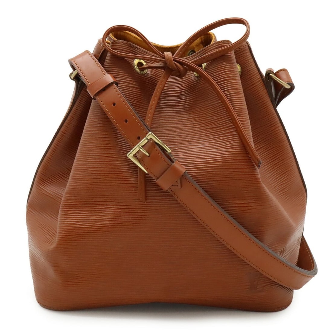 LOUIS VUITTON Epi Petit Noe Shoulder Bag Kenya Brown M44103 (1 of 10)