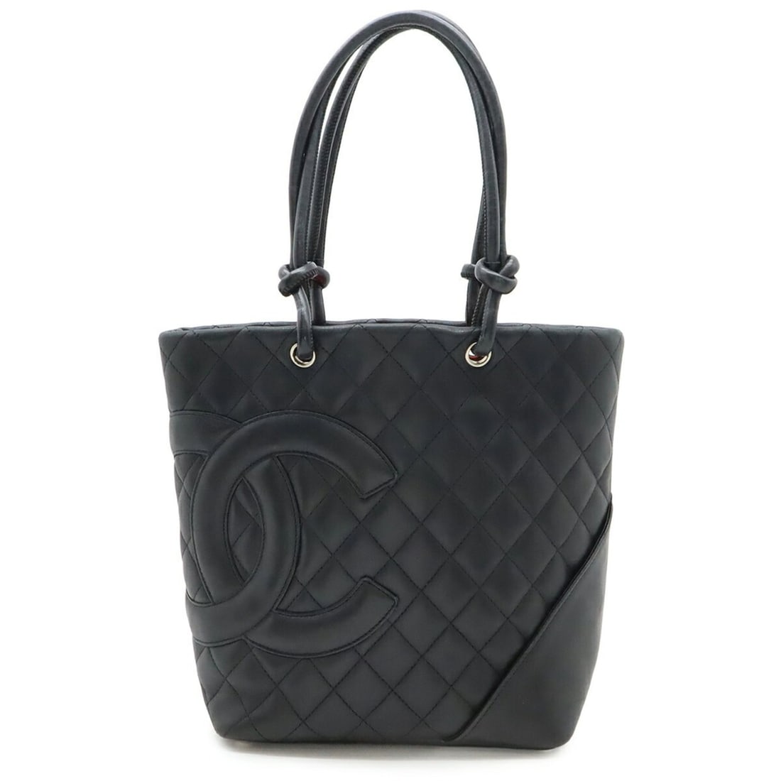 CHANEL Cambon Medium Tote Shoulder Bag in Soft Calfskin Leather, Black, A25167: --- Catalog ---Category: SizeWeight: 500g / 1.1lb.Size (HxWxD): 24.5cm x 27cm x 11.5cm / 9.64'' x 10.62'' x 4.52''Category: DesignType: Shoulder bag, Tote bagColor: BlackGender: WomenCategory: General