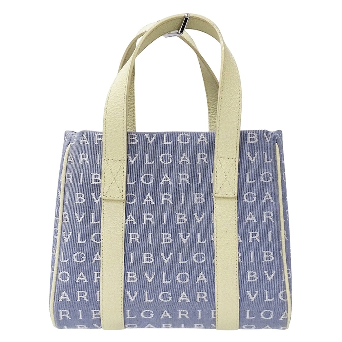 BVLGARI Women's Logomania Canvas Mini Handbag, Tote Bag, Blue and White: --- Catalog ---Category: SizeSize (HxWxD): 18cm x 20.5cm x 7.5cm / 7.08'' x 8.07'' x 2.95''Category: DesignType: Handbag, Tote bagColor: Blue, WhiteGender: WomenMaterial: Canvas Category: GeneralBrand