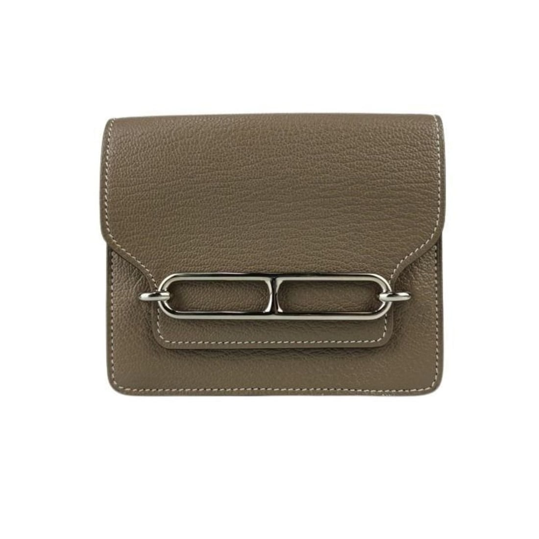 HERMES Hermès Wallet/Coin Case Lauris Luli Etoupe Chevre Mysore Women's (1 of 14)