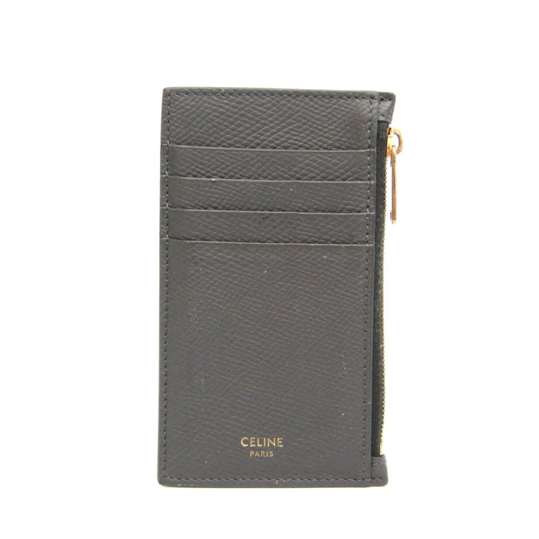Celine Zipped Compact Card Holder 10B683BEL Leather Card Case Gray: --- Catalog ---Category: DesignType: Card caseColor: GrayGender: WomenClosure: ZipperMaterial: Leather Outer Pocket: Card holder 4, Zipper pocket 1Leather/Fur Type: CalfskinCategory: GeneralBrand: Cel