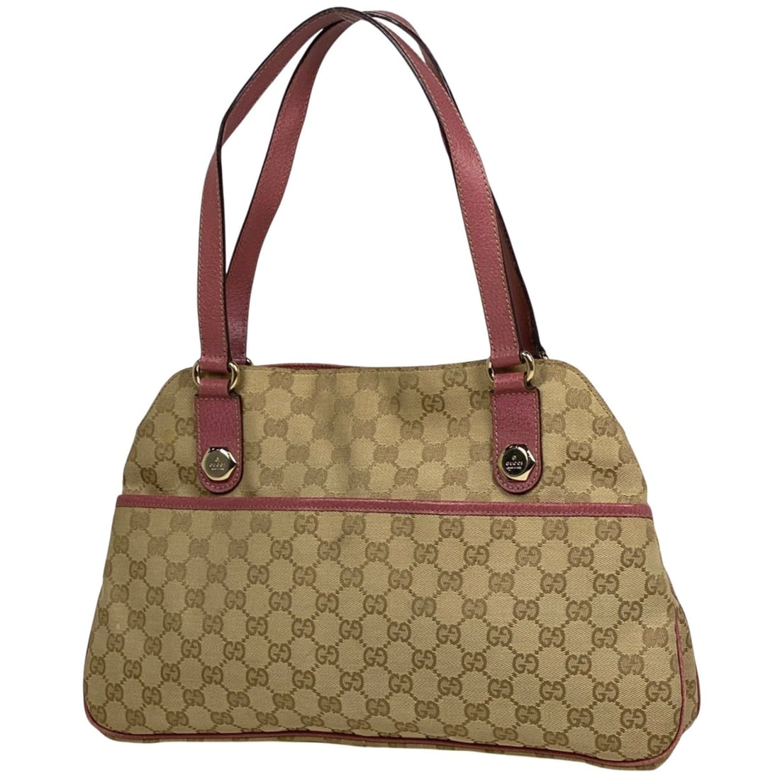 Gucci GG pattern tote bag, shoulder handbag, canvas, pink and beige, 163288, women's: --- Catalog ---Category: SizeSize (HxWxD): 24cm x 39cm x 7cm / 9.44'' x 15.35'' x 2.75''Category: DesignType: Handbag, Shoulder bag, Tote bagColor: Beige, PinkGender: WomenMaterial: GG canvas , Leathe