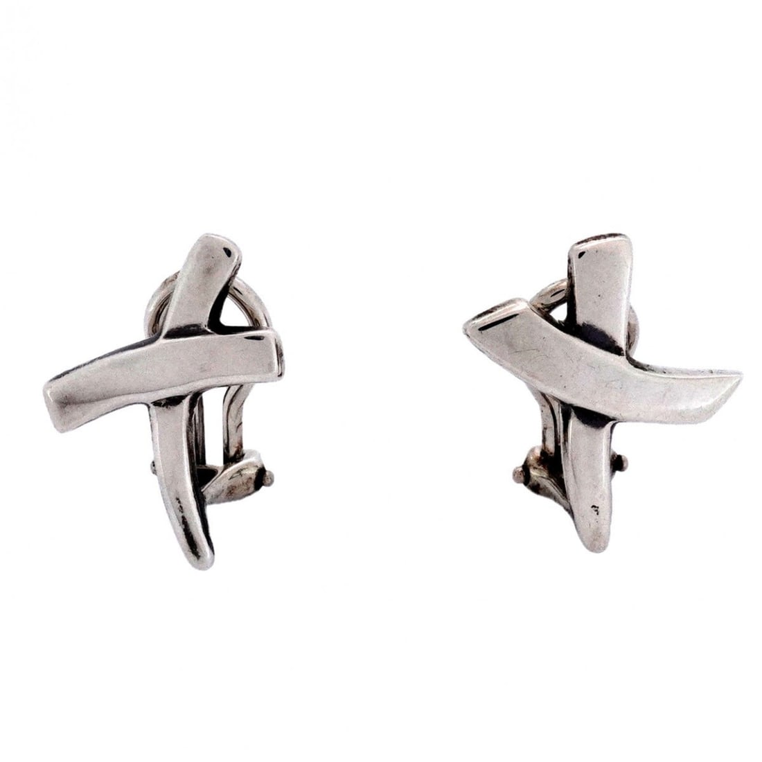 Tiffany Kiss Earrings, Silver 925, Women's: --- Catalog ---Category: SizeSize (HxWxD): 17.70mm x 13.20mm / 0.70'' x 0.52''Category: DesignType: Clip earringsGender: WomenMaterial: Silver 925Category: GeneralBrand: Tiffany--- Item List ---Sectio