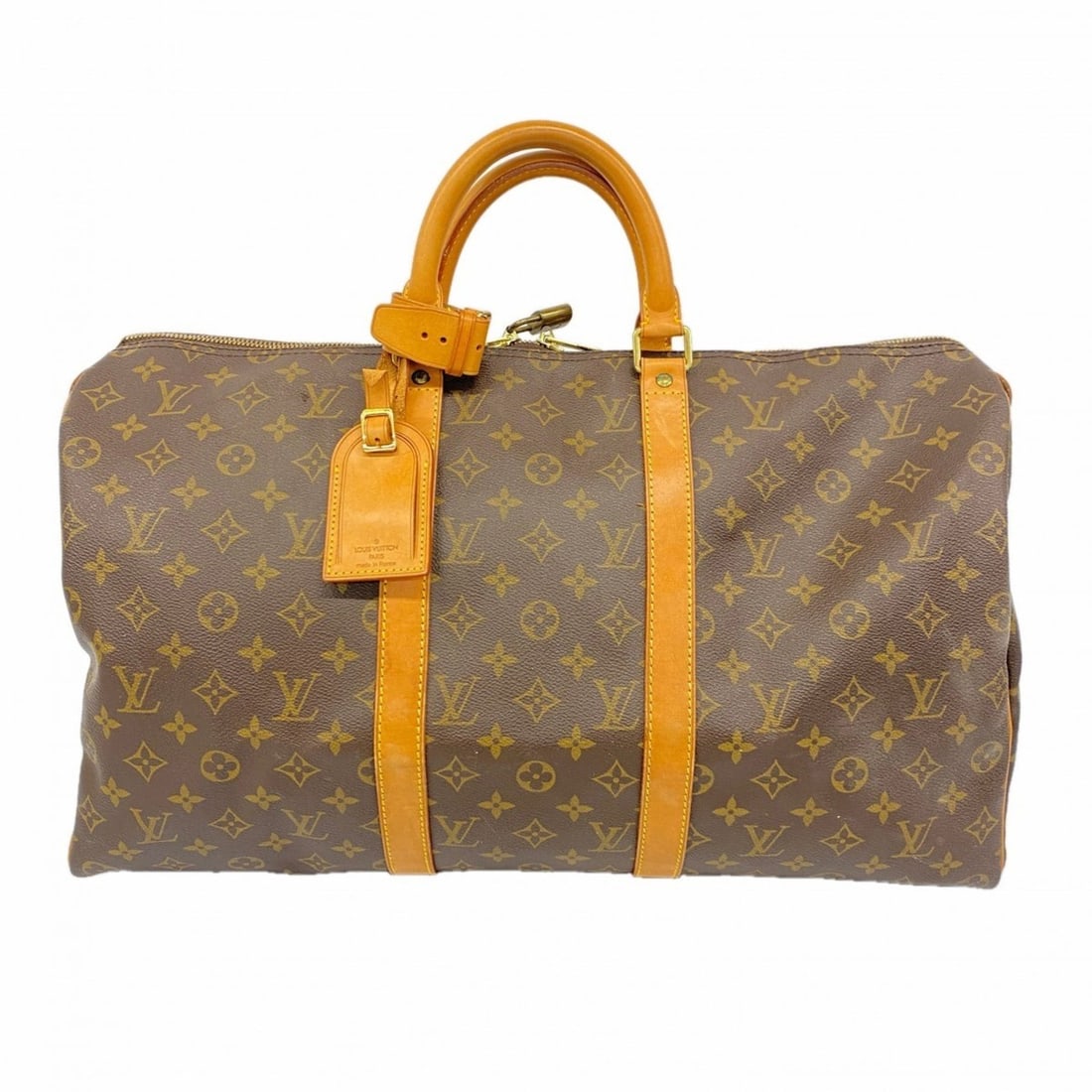 Louis Vuitton Monogram Keepall 50 Boston Bag M41426 Brown Men's and Women's (1 of 20)