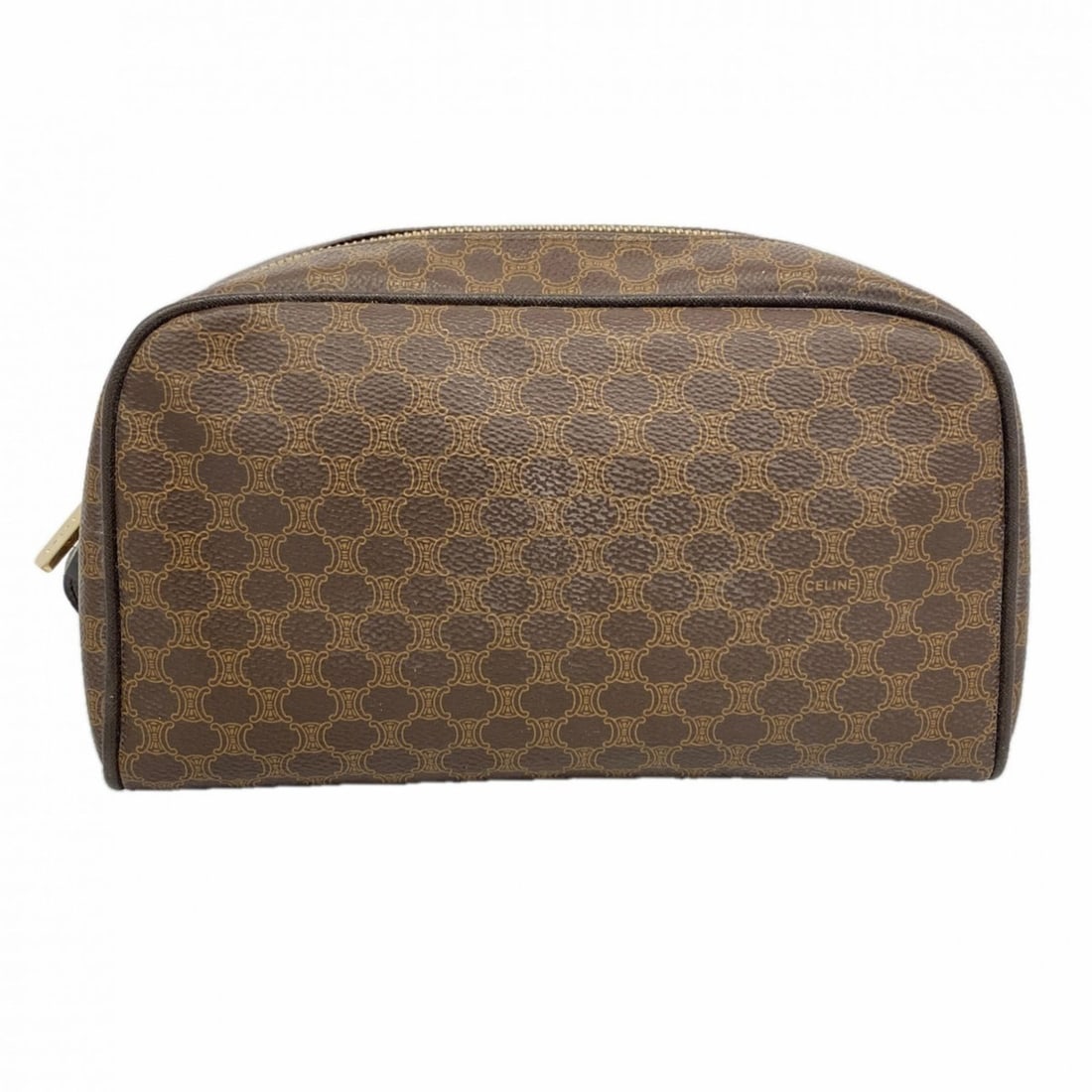 Celine Bag/Pouch Macadam Brown Women's: --- Catalog ---Category: SizeSize (HxWxD): 13cm x 23cm x 9cm / 5.11'' x 9.05'' x 3.54''Category: DesignType: PouchColor: BrownGender: WomenMaterial: PVC Hardware Color: GoldCategory: GeneralBrand: Cel