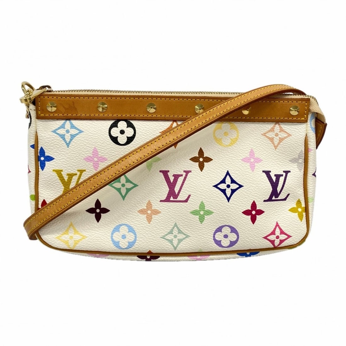 Louis Vuitton Monogram Multicolore Pochette Accessoires M92649, Women's, Bron, P2212433: --- Catalog ---Category: SizeSize (HxWxD): 12.5cm x 21cm x 4cm / 4.92'' x 8.26'' x 1.57''Category: DesignType: PouchColor: BlancGender: WomenCategory: GeneralMPN: M92649Brand: Louis Vuitton--- Item Li