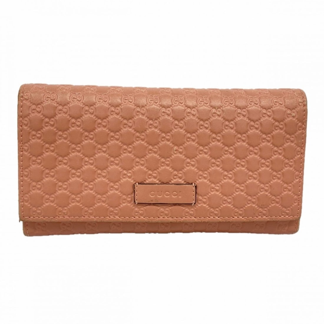Gucci Micro Guccissima Long Wallet 449396 Leather Pink Women's: --- Catalog ---Category: SizeSize (HxWxD): 10.5cm x 19cm x 2cm / 4.13'' x 7.48'' x 0.78''Category: DesignType: Long wallet (bi-fold)Color: PinkGender: WomenMaterial: Leather Category: GeneralMPN: 4493