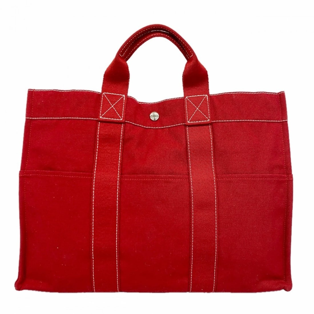 Hermes Deauville MM Canvas Tote Bag, Red, Women's: --- Catalog ---Category: SizeSize (HxWxD): 31cm x 43cm x 10cm / 12.2'' x 16.92'' x 3.93''Category: DesignType: Tote bagColor: Red colorGender: WomenMaterial: Canvas Hardware Color: SilverCategory: Gen
