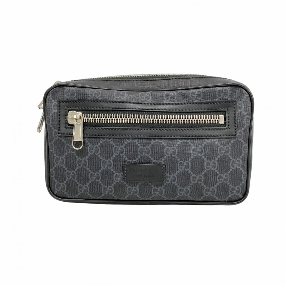 Gucci GG Supreme Shoulder Bag 474293 Black Men's: --- Catalog ---Category: SizeSize (HxWxD): 13.5cm x 23.5cm x 5cm / 5.31'' x 9.25'' x 1.96''Category: DesignType: Shoulder bagColor: BlackGender: MenMaterial: PVC Hardware Color: SilverCategory: Genera