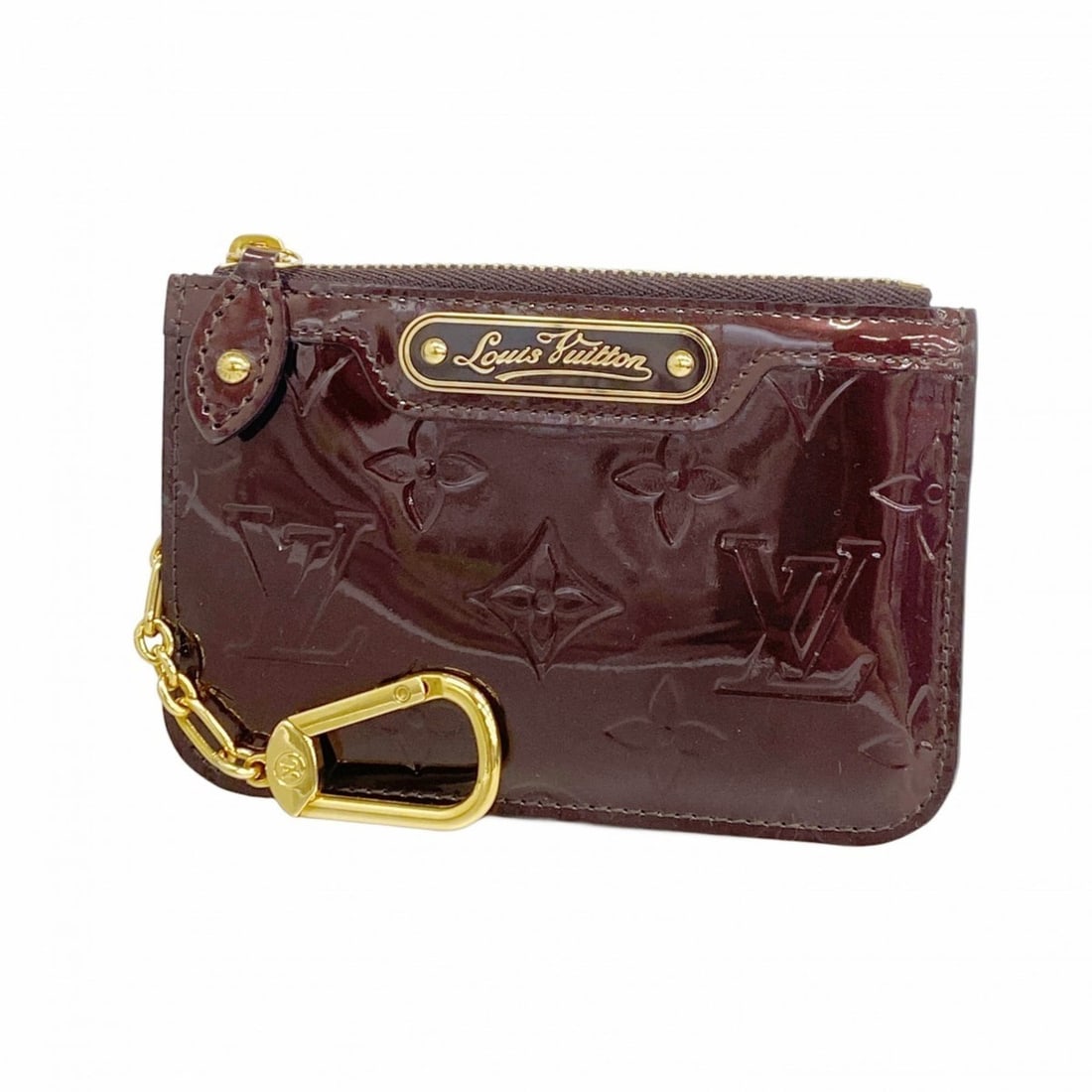 Louis Vuitton Vernis Pochette Cle NM M93557 Amaranth Women's Wallet/Coin Case: --- Catalog ---Category: SizeSize (HxWxD): 8.5cm x 13cm x 5.00mm / 3.34'' x 5.11'' x 0.19''Category: DesignType: Coin purse/coin caseColor: AmaranteGender: WomenCategory: GeneralMPN: N63095Brand: Loui