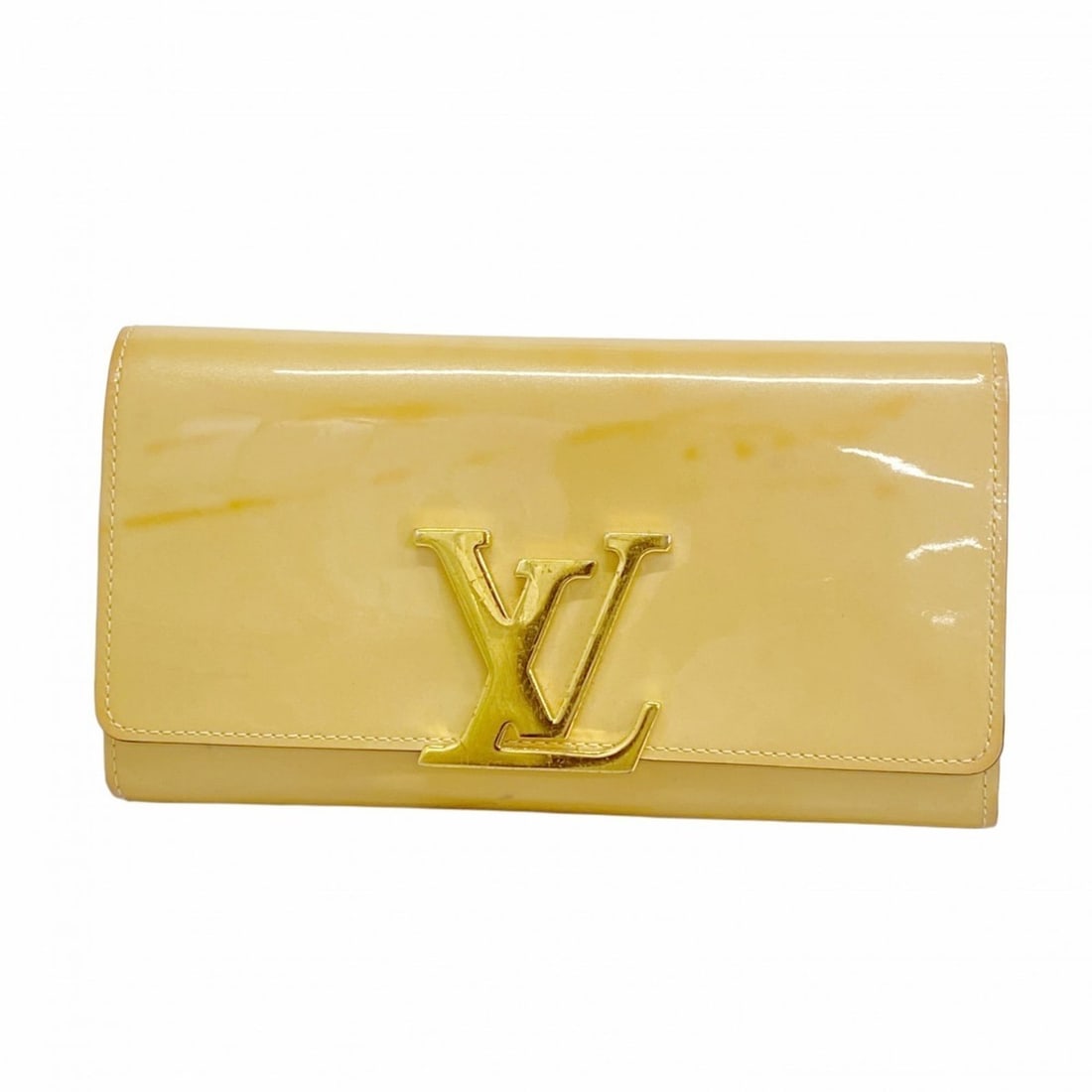 Louis Vuitton Vernis Portefeuille Louise Long Wallet M61318 Dune Women's (1 of 12)