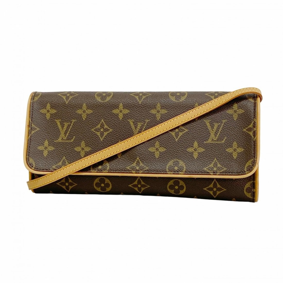 Louis Vuitton Monogram Pochette Twin GM Shoulder Bag M51852 Brown Women's (1 of 11)