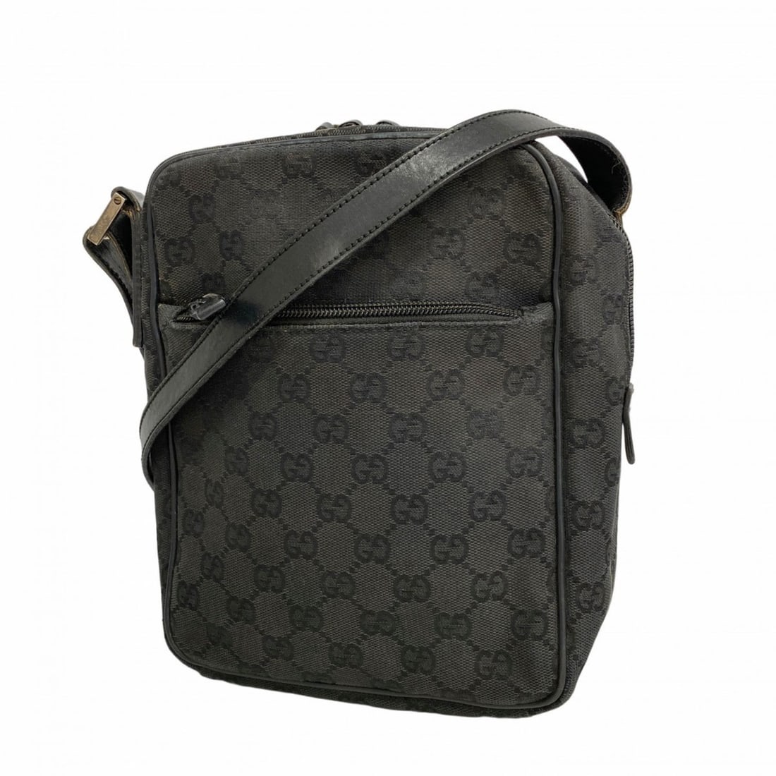 Gucci GG Canvas Shoulder Bag 018 1612 Black Women's P2178281 (1 of 13)