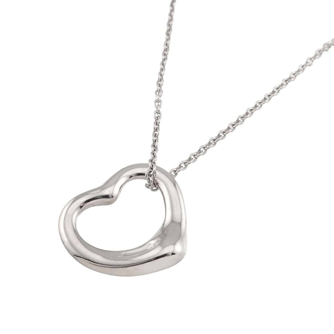 Tiffany & Co. Heart Necklace, 22mm Wide, 45cm Long, Silver SV 925 Necklace (1 of 16)