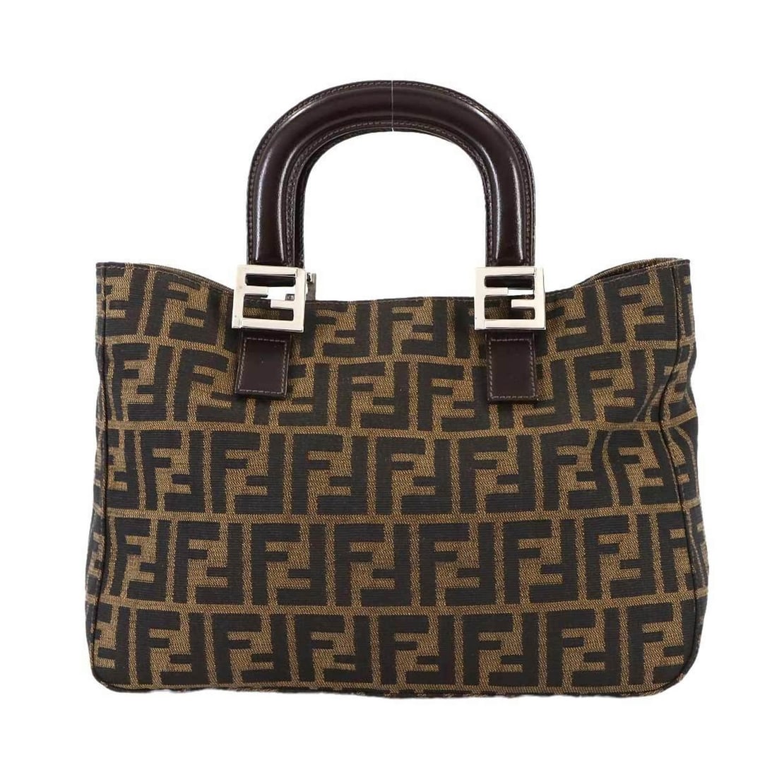 FENDI Zucca Tote Bag, 26329, Brown Canvas and Leather with Gold Hardware (1 of 16)