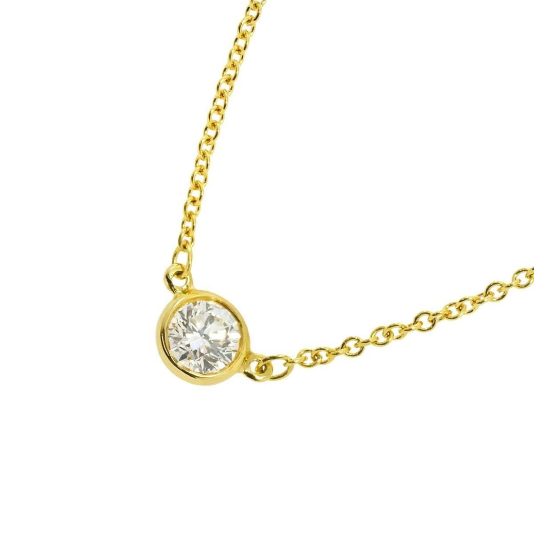 Tiffany & Co. By the Yard Diamond Necklace, 41cm, 18K Yellow Gold, 750: --- Catalog ---Category: SizePendant Size: 5mm / 0.19''Neck Circumference: 41 cm / 16.14''Category: DesignGender: WomenMaterial: Yellow gold (18K)Necklace Type: NecklaceCategory: GeneralBrand: Tiffany