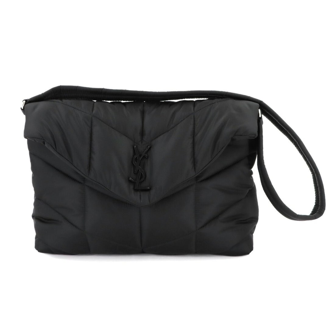 Saint Laurent Puffer Shoulder Bag in Black Nylon with Quilting, 733630: --- Catalog ---Category: SizeSize (HxWxD): 26cm x 32cm x 12cm / 10.23'' x 12.59'' x 4.72''Category: DesignType: Shoulder bagColor: BlackGender: WomenMaterial: Nylon Category: GeneralMPN: 733630Brand: