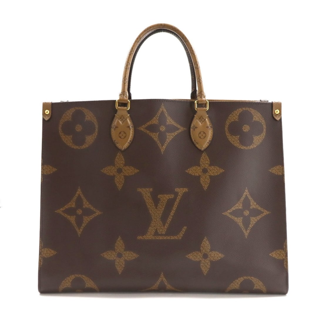 Louis Vuitton Giant Monogram On the Go GM 2-way Tote/Shoulder Bag M45320 RFID: --- Catalog ---Category: SizeSize (HxWxD): 31cm x 41.5cm x 17cm / 12.2'' x 16.33'' x 6.69''Category: DesignType: Shoulder bag, Tote bagColor: Monogram, Monogram ReverseGender: WomenMaterial: Monogram