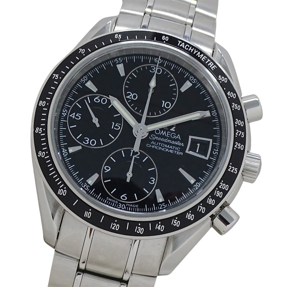 OMEGA Speedmaster 3210.50 Men's Watch, Automatic, Chronograph, Date, Stainless Steel, Silver, Black, (1 of 15)