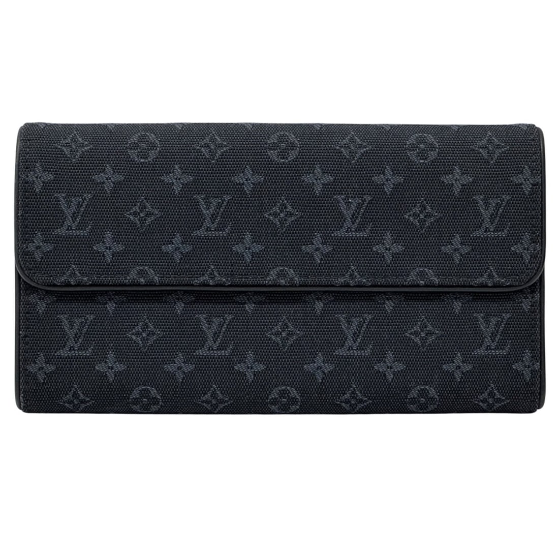 Louis Vuitton Monogram Mini Wallet, Men's and Women's, Canvas Long Porte Tresor International TST: --- Catalog ---Category: SizeSize (HxWxD): 10.5cm x 19cm x 3cm / 4.13'' x 7.48'' x 1.18''Category: DesignType: Long wallet (bi-fold)Color: Navy, TST BlueGender: Men,WomenMaterial: Canvas Category: Gen