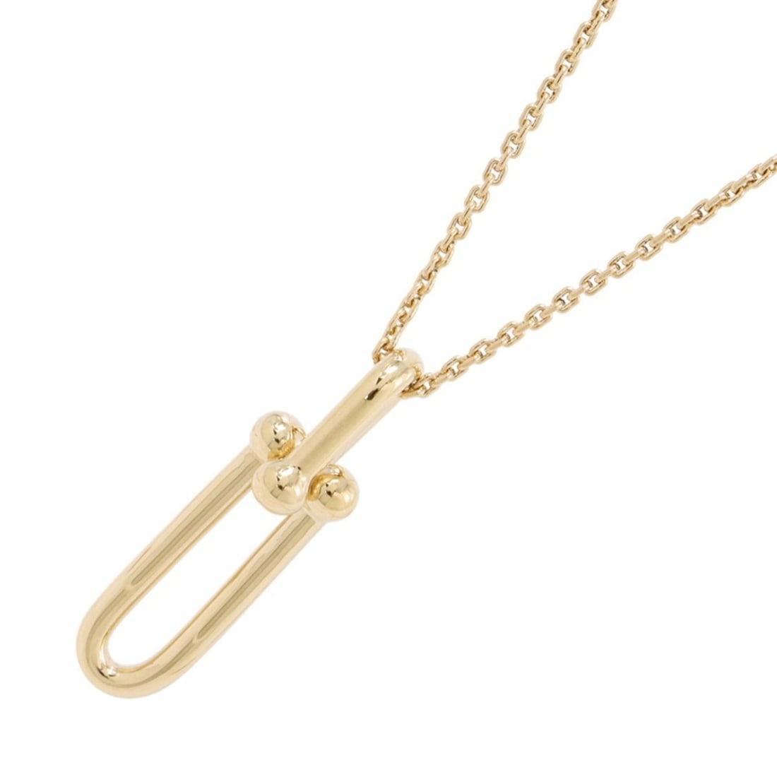 Tiffany & Co. Necklace Hardware: Thin Link Pendant in 18K Yellow Gold (63364215): --- Catalog ---Category: SizeWeight: 8.8g / 0.31oz.Pendant Size: 34.5mm x 9.3mm / 1.35'' x 0.36''Neck Circumference: 46 cm / 18.11''Category: DesignMaterial: Yellow gold (18K)Pendant Type: PendantNeck