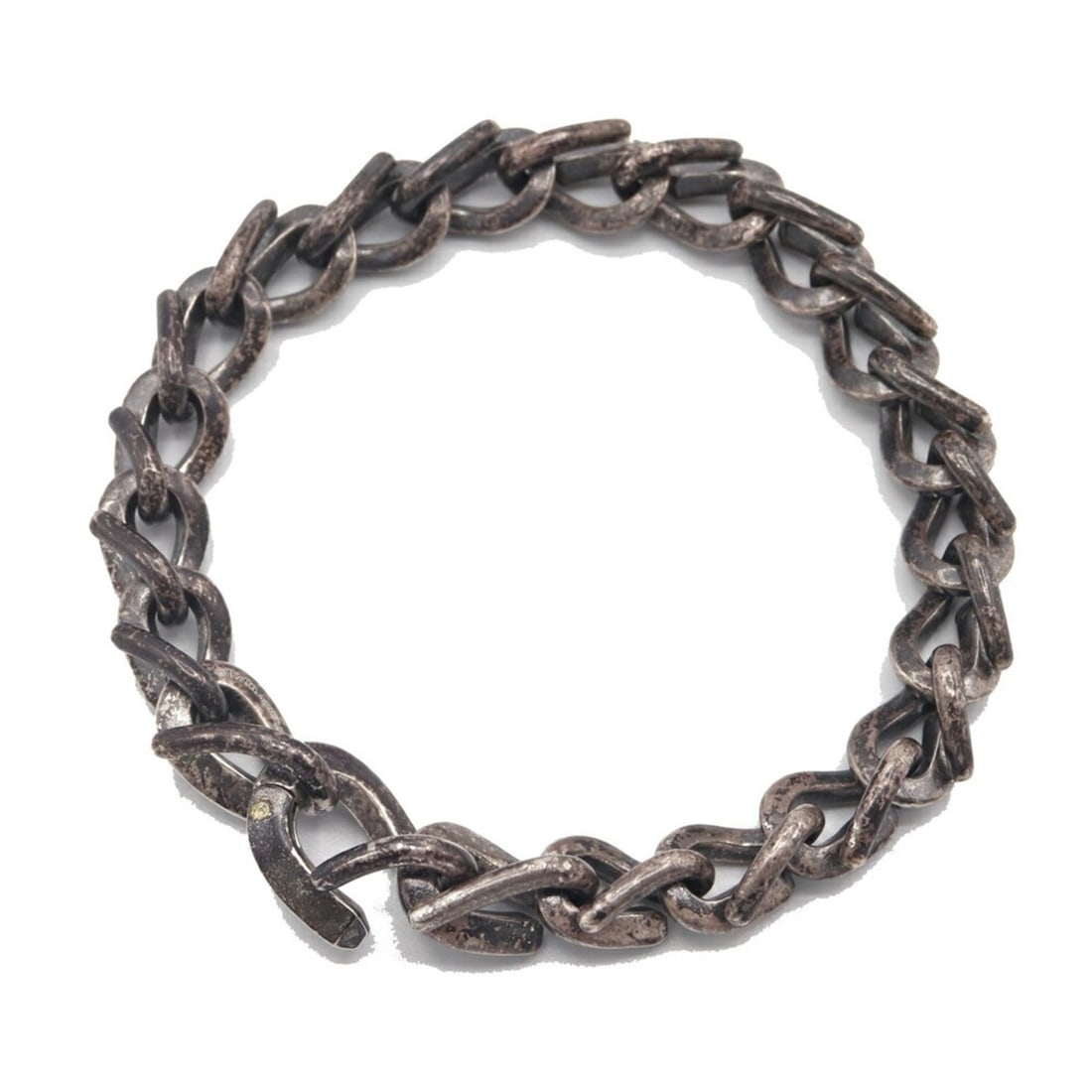 Tiffany & Co. Forged Medium Link Bracelet 72548612, Sterling Silver Chain Bracelet, Size, (1 of 10)