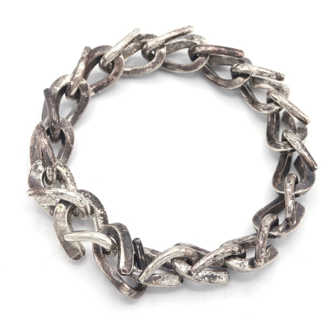 Tiffany & Co. Large Link Bracelet, 72548272, in sterling silver with an oxidized finish. Available (1 of 12)