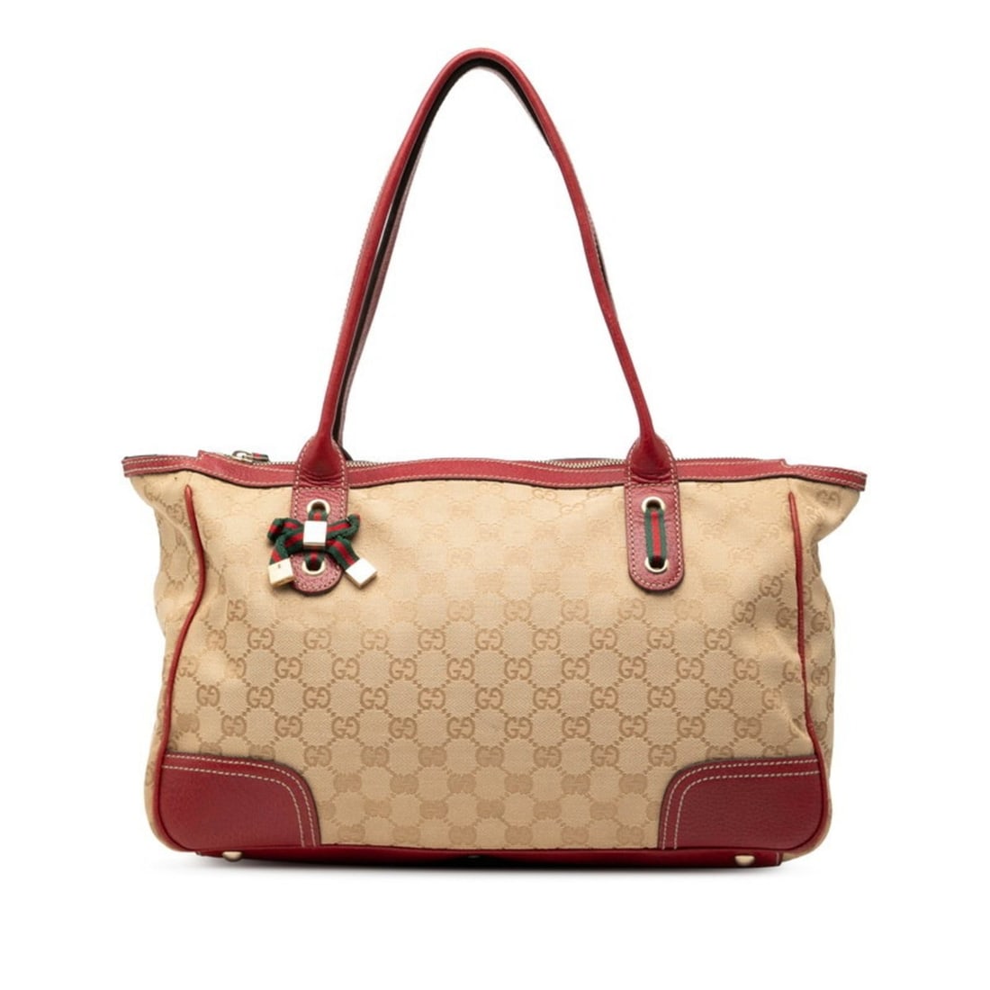 Gucci GG Canvas Princess Tote Bag Shoulder 177052 Beige Red Leather Women's GUCCI: --- Catalog ---Category: SizeSize (HxWxD): 23cm x 35cm x 11cm / 9.05'' x 13.77'' x 4.33''Category: DesignType: Shoulder bag, Tote bagColor: Beige, Red colorGender: WomenMaterial: GG canvas , Leather C