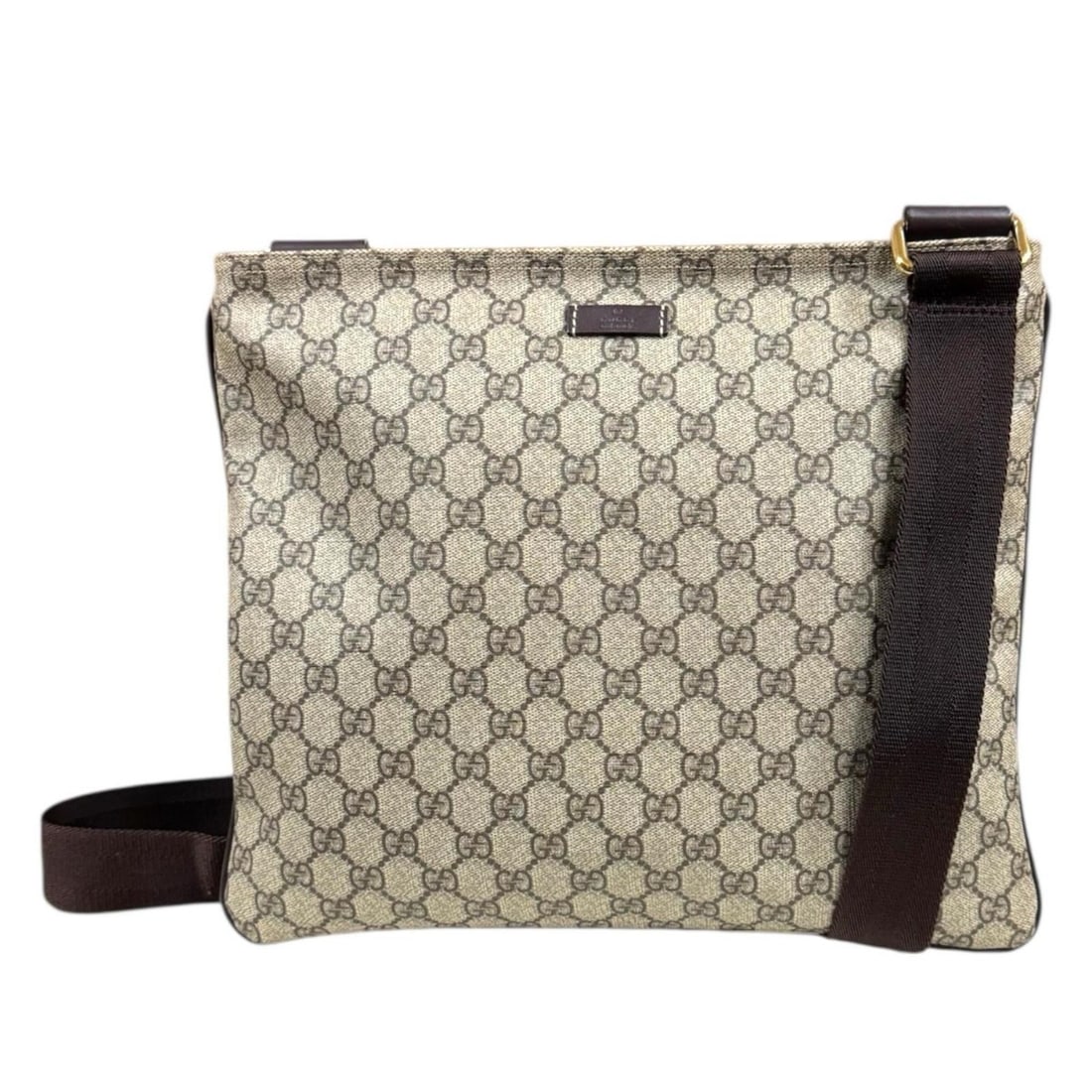 Pre-owned Gucci GG Supreme Shoulder Bag, Canvas 201446, Beige, Women's: --- Catalog ---Category: SizeWeight: 500g / 1.1lb.Size (HxWxD): 29cm x 34.5cm x 1cm / 11.41'' x 13.58'' x 0.39''Strap Length: 70cm - 130cm / 27.55'' - 51.18''Category: DesignType: Shoulder bagColor: B