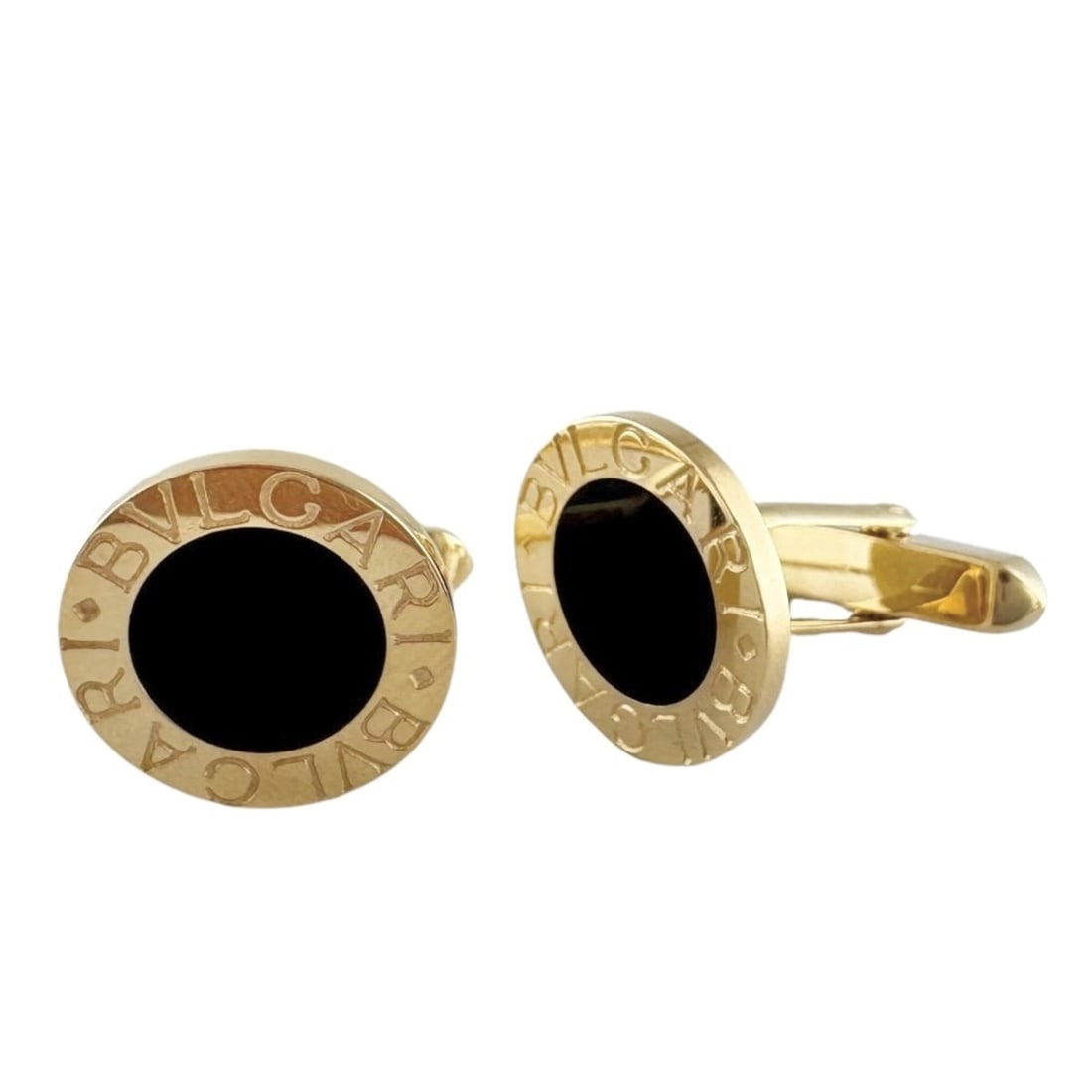 BVLGARI Cufflinks 18K Onyx Men's Pre-owned (1 of 12)