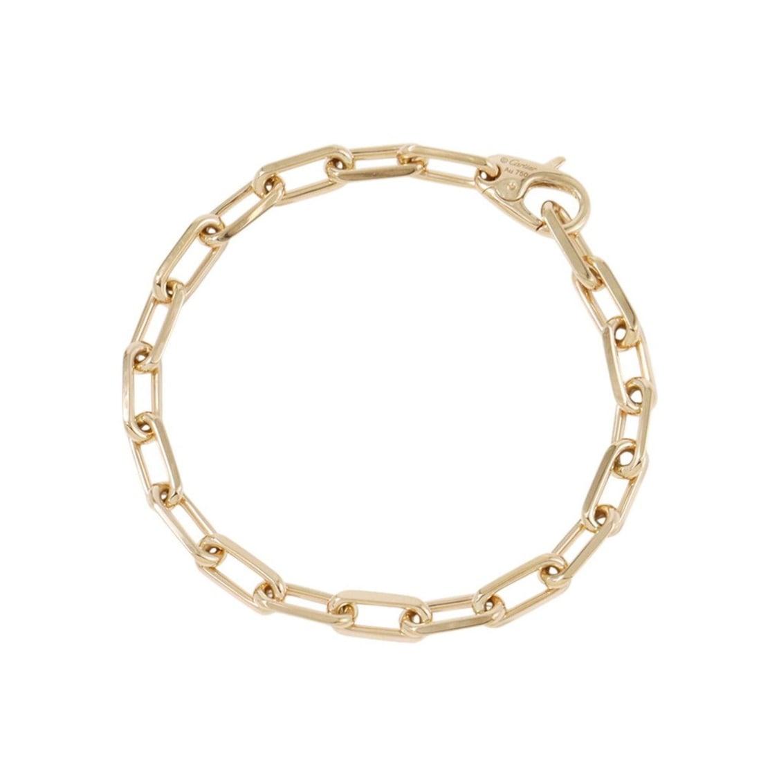 Cartier Santos de Bracelet, Medium Model, MM, 18KYG Yellow Gold, B6021300: --- Catalog ---Category: SizeLength: 18.5cm / 7.28''Category: DesignType: Charm braceletGender: WomenMaterial: Yellow gold (18K)Category: GeneralLine: Santos de CartierBrand: Cartier--- Item List ---S
