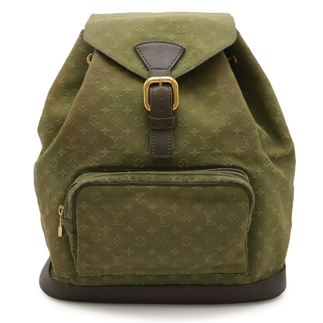 LOUIS VUITTON Monogram Mini Montsouris GM Backpack Shoulder Bag TST Khaki Green M92456 (1 of 18)