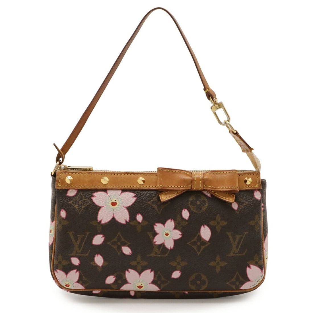 LOUIS VUITTON Cherry Blossom Pochette Accessory Pouch with Ribbon and Motif, M92006 (1 of 20)