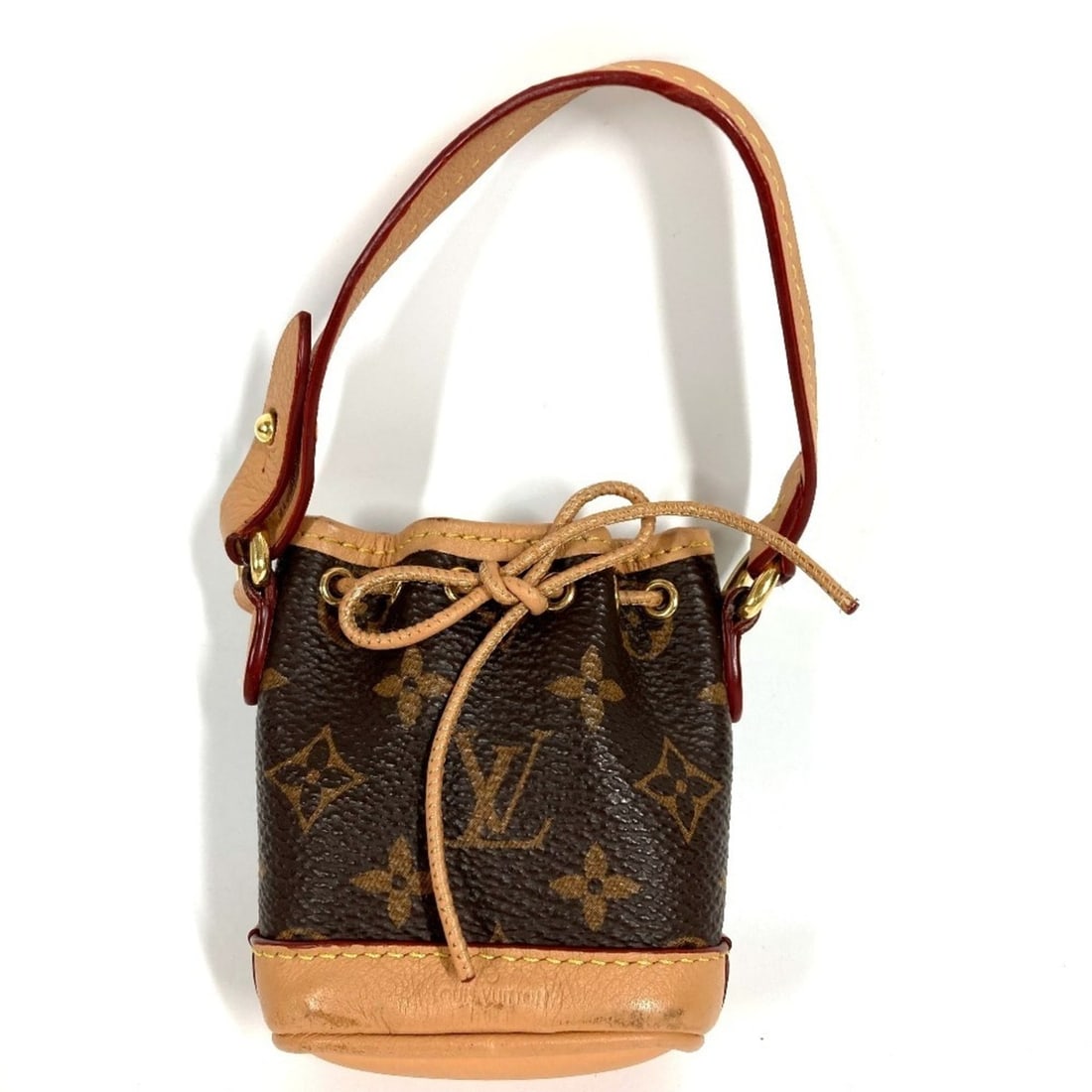 LOUIS VUITTON M00818 Monogram Micro Noe Bag Charm, Keychain, Canvas, Brown, Men's/Women's (1 of 19)